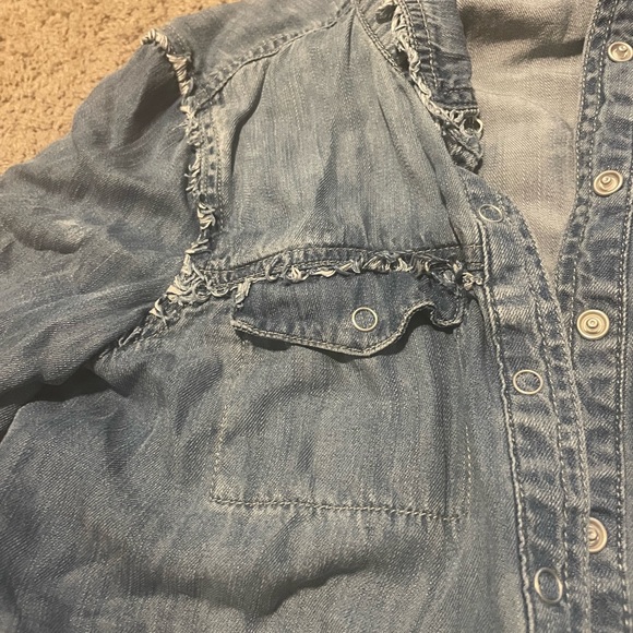 Tractr blue jean jacket.   Size XL YOUTH - Picture 2 of 5